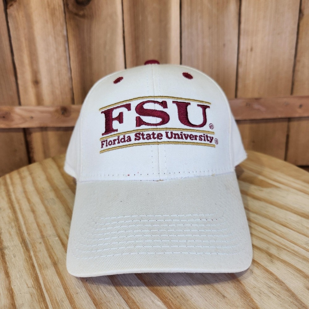 Florida State Seminoles Hat Cap Snap Back White NCAA Football FSU The Game
